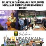 HADIRI PELANTIKAN PKPP, BUPATI H. ASEP JAPAR TEGASKAN PENTINGNYA SINERGI DESA UNTUK SUKABUMI MUBAROKAH
